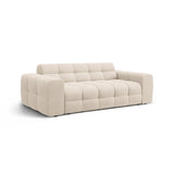 Kendal 3-Sitzer Sofa mit Bezug aus Strukturierter Stoff (Ota8) in Beige, 222x103 cm – Bild 4