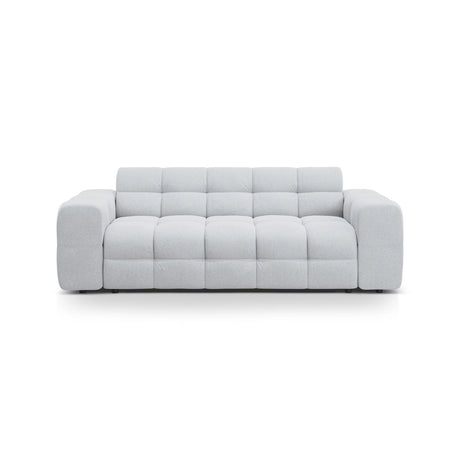 Kendal 3-Sitzer Sofa mit Bezug aus Strukturierter Stoff (Ota9) in Hellgrau, 222x103 cm – Bild 1