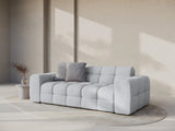 Kendal 3-Sitzer Sofa mit Bezug aus Strukturierter Stoff (Ota9) in Hellgrau, 222x103 cm – Bild 2