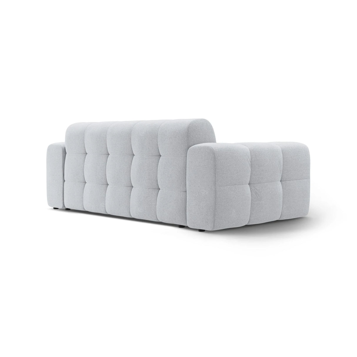 Kendal 3-Sitzer Sofa mit Bezug aus Strukturierter Stoff (Ota9) in Hellgrau, 222x103 cm – Bild 5