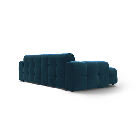 Kendal 4-Sitzer Ecksofa Links, mit Bezug aus Samt (Ma2211) in Marineblau, 256x173 cm – Bild 5