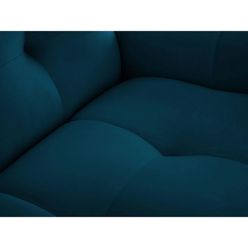 Kendal 4-Sitzer Ecksofa Links, mit Bezug aus Samt (Ma2211) in Marineblau, 256x173 cm – Bild 8
