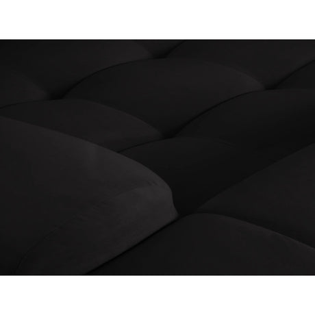 Kendal 4-Sitzer Ecksofa Links, mit Bezug aus Samt (Ma2219) in Schwarz, 256x173 cm – Bild 7
