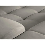 Kendal 4-Sitzer Ecksofa Links, mit Bezug aus Samt (Ma2241) in Dunkelgrau, 256x173 cm – Bild 7