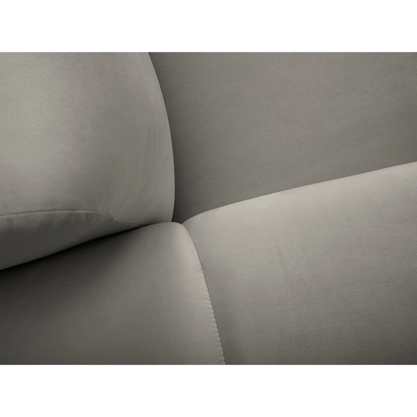 Kendal 4-Sitzer Ecksofa Links, mit Bezug aus Samt (Ma2241) in Dunkelgrau, 256x173 cm – Bild 9
