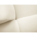 Kendal 4-Sitzer Ecksofa Links, mit Bezug aus Samt (Ma2256) in Elfenbein, 256x173 cm – Bild 9