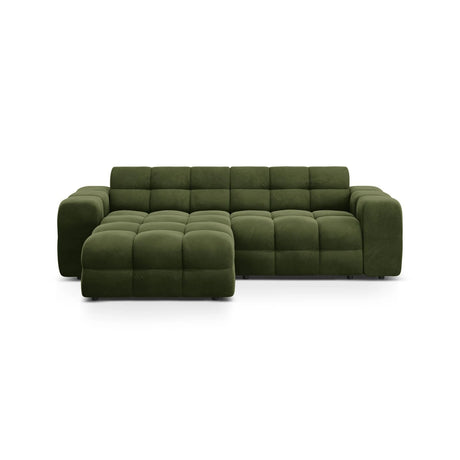 Kendal 4-Sitzer Ecksofa Links, mit Bezug aus Samt (Ma2295) in Army Green, 256x173 cm – Bild 1