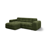 Kendal 4-Sitzer Ecksofa Links, mit Bezug aus Samt (Ma2295) in Army Green, 256x173 cm – Bild 4