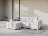 Kendal 4-Sitzer Ecksofa Links, mit Bezug aus Samt oder Strukturstoff, 256x173 cm – Bild 2