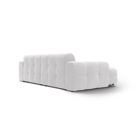 Kendal 4-Sitzer Ecksofa Links, mit Bezug aus Samt oder Strukturstoff, 256x173 cm – Bild 5