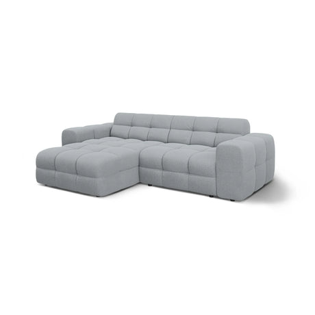 Kendal 4-Sitzer Ecksofa Links, mit Bezug aus Strukturierter Stoff (Ota10) in Platinum, 256x173 cm – Bild 4