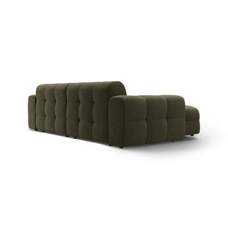 Kendal 4-Sitzer Ecksofa Links, mit Bezug aus Strukturierter Stoff (Ota13) in Amazon grün, 256x173 cm – Bild 5