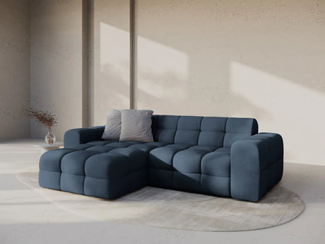 Kendal 4-Sitzer Ecksofa Links, mit Bezug aus Strukturierter Stoff (Ota18) in Marineblau, 256x173 cm – Bild 2
