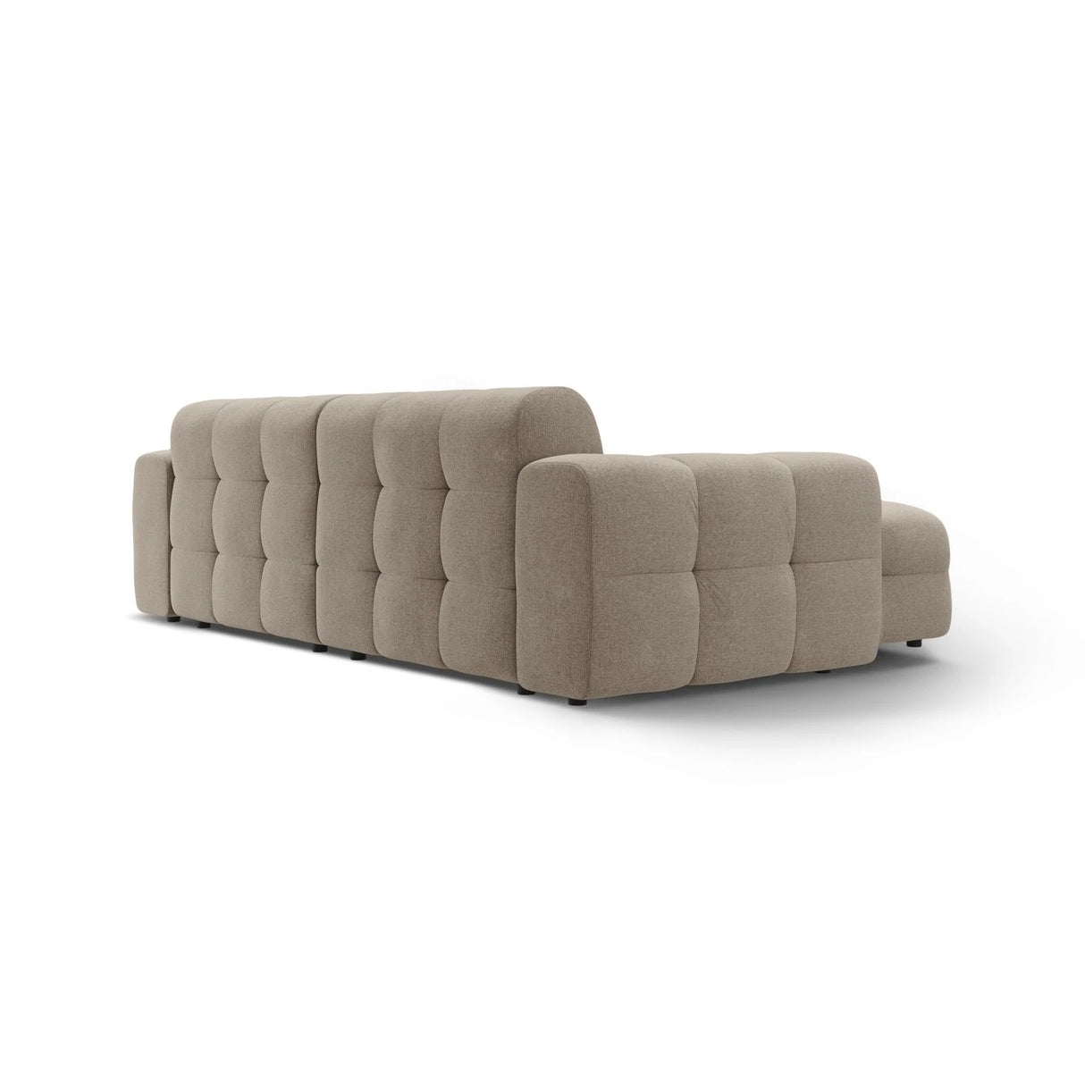 Kendal 4-Sitzer Ecksofa Links, mit Bezug aus Strukturierter Stoff (Ota7) in Dunkelbeige, 256x173 cm – Bild 5