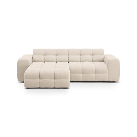 Kendal 4-Sitzer Ecksofa Links, mit Bezug aus Strukturierter Stoff (Ota8) in Beige, 256x173 cm – Bild 1