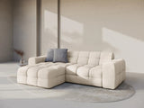 Kendal 4-Sitzer Ecksofa Links, mit Bezug aus Strukturierter Stoff (Ota8) in Beige, 256x173 cm – Bild 2