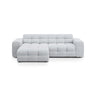 Kendal 4-Sitzer Ecksofa Links, mit Bezug aus Strukturierter Stoff (Ota9) in Hellgrau, 256x173 cm – Bild 1