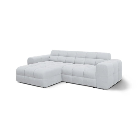 Kendal 4-Sitzer Ecksofa Links, mit Bezug aus Strukturierter Stoff (Ota9) in Hellgrau, 256x173 cm – Bild 4