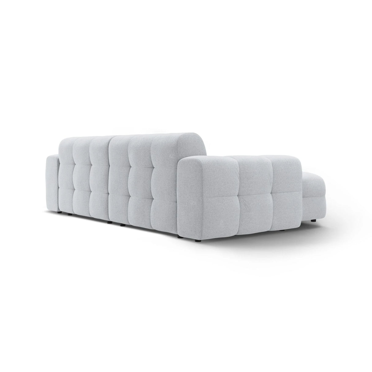 Kendal 4-Sitzer Ecksofa Links, mit Bezug aus Strukturierter Stoff (Ota9) in Hellgrau, 256x173 cm – Bild 5