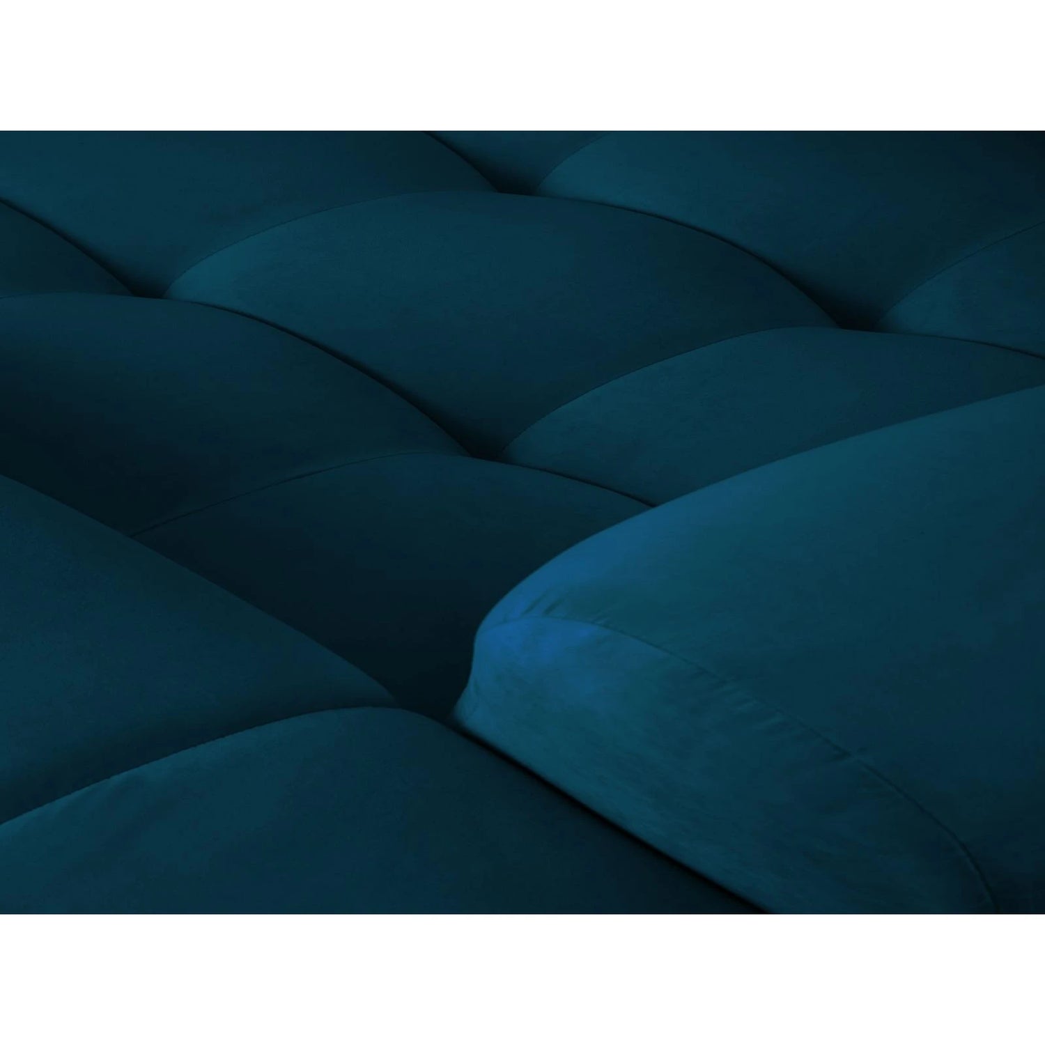 Kendal 4-Sitzer Ecksofa Rechts, mit Bezug aus Samt (Ma2211) in Marineblau, 256x173 cm – Bild 7
