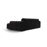 Kendal 4-Sitzer Ecksofa Rechts, mit Bezug aus Samt (Ma2219) in Schwarz, 256x173 cm – Bild 5