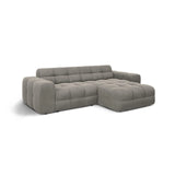 Kendal 4-Sitzer Ecksofa Rechts, mit Bezug aus Samt (Ma2241) in Dunkelgrau, 256x173 cm – Bild 4