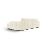 Kendal 4-Sitzer Ecksofa Rechts, mit Bezug aus Samt (Ma2256) in Elfenbein, 256x173 cm – Bild 5