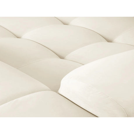 Kendal 4-Sitzer Ecksofa Rechts, mit Bezug aus Samt (Ma2256) in Elfenbein, 256x173 cm – Bild 7