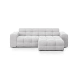 Kendal 4-Sitzer Ecksofa Rechts, mit Bezug aus Samt oder Strukturstoff, 256x173 cm – Bild 1
