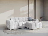 Kendal 4-Sitzer Ecksofa Rechts, mit Bezug aus Samt oder Strukturstoff, 256x173 cm – Bild 2