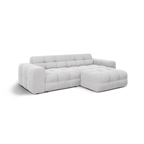 Kendal 4-Sitzer Ecksofa Rechts, mit Bezug aus Samt oder Strukturstoff, 256x173 cm – Bild 4