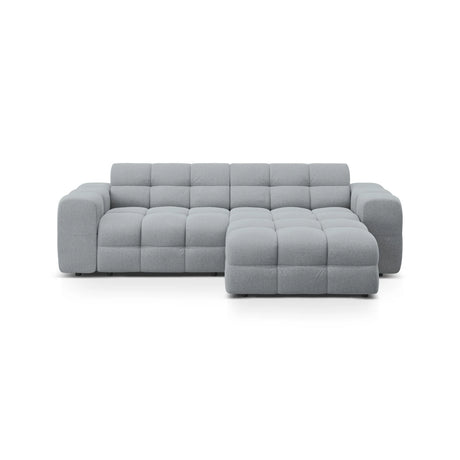 Kendal 4-Sitzer Ecksofa Rechts, mit Bezug aus Strukturierter Stoff (Ota10) in Platinum, 256x173 cm – Bild 1