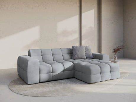 Kendal 4-Sitzer Ecksofa Rechts, mit Bezug aus Strukturierter Stoff (Ota10) in Platinum, 256x173 cm – Bild 2