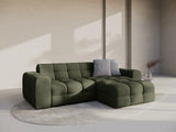 Kendal 4-Sitzer Ecksofa Rechts, mit Bezug aus Strukturierter Stoff (Ota13) in Amazon grün, 256x173 cm – Bild 2