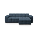 Kendal 4-Sitzer Ecksofa Rechts, mit Bezug aus Strukturierter Stoff (Ota18) in Marineblau, 256x173 cm – Bild 1