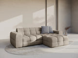 Kendal 4-Sitzer Ecksofa Rechts, mit Bezug aus Strukturierter Stoff (Ota7) in Dunkelbeige, 256x173 cm – Bild 2