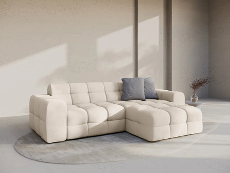 Kendal 4-Sitzer Ecksofa Rechts, mit Bezug aus Strukturierter Stoff (Ota8) in Beige, 256x173 cm – Bild 2