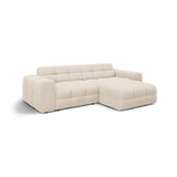 Kendal 4-Sitzer Ecksofa Rechts, mit Bezug aus Strukturierter Stoff (Ota8) in Beige, 256x173 cm – Bild 4
