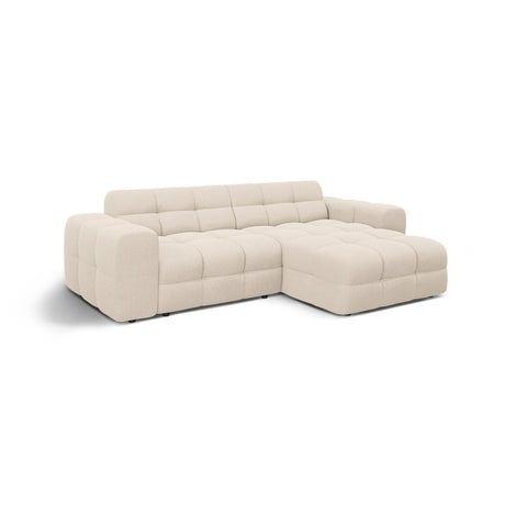 Kendal 4-Sitzer Ecksofa Rechts, mit Bezug aus Strukturierter Stoff (Ota8) in Beige, 256x173 cm – Bild 4