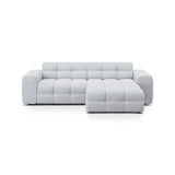 Kendal 4-Sitzer Ecksofa Rechts, mit Bezug aus Strukturierter Stoff (Ota9) in Hellgrau, 256x173 cm – Bild 1