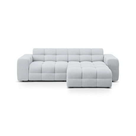 Kendal 4-Sitzer Ecksofa Rechts, mit Bezug aus Strukturierter Stoff (Ota9) in Hellgrau, 256x173 cm – Bild 1