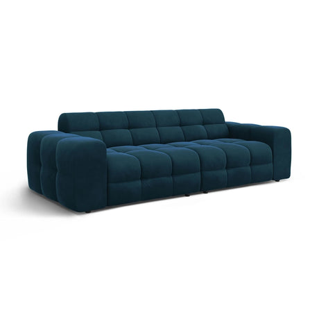 Kendal 4-Sitzer Sofa mit Bezug aus Samt (Ma2211) in Marineblau, 255x103 cm – Bild 4