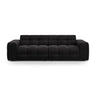 Kendal 4-Sitzer Sofa mit Bezug aus Samt (Ma2219) in Schwarz, 255x103 cm – Bild 1