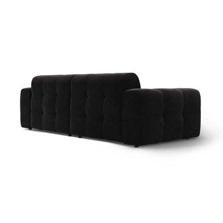 Kendal 4-Sitzer Sofa mit Bezug aus Samt (Ma2219) in Schwarz, 255x103 cm – Bild 5
