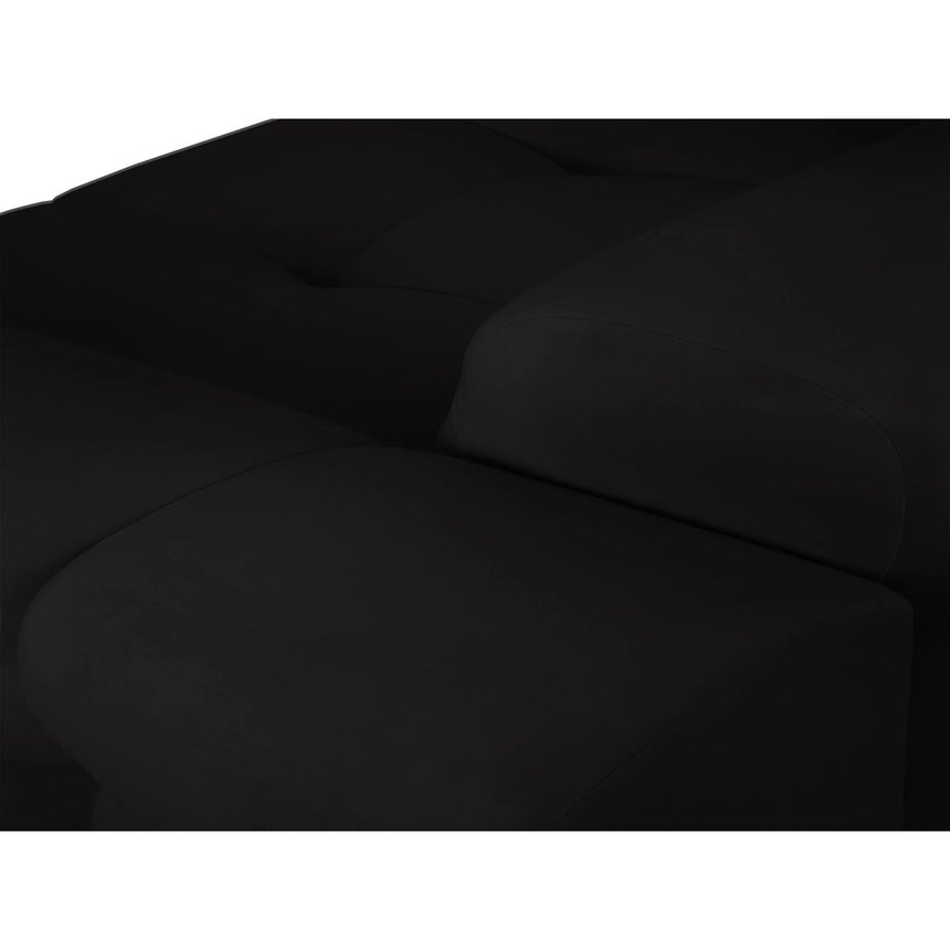 Kendal 4-Sitzer Sofa mit Bezug aus Samt (Ma2219) in Schwarz, 255x103 cm – Bild 7