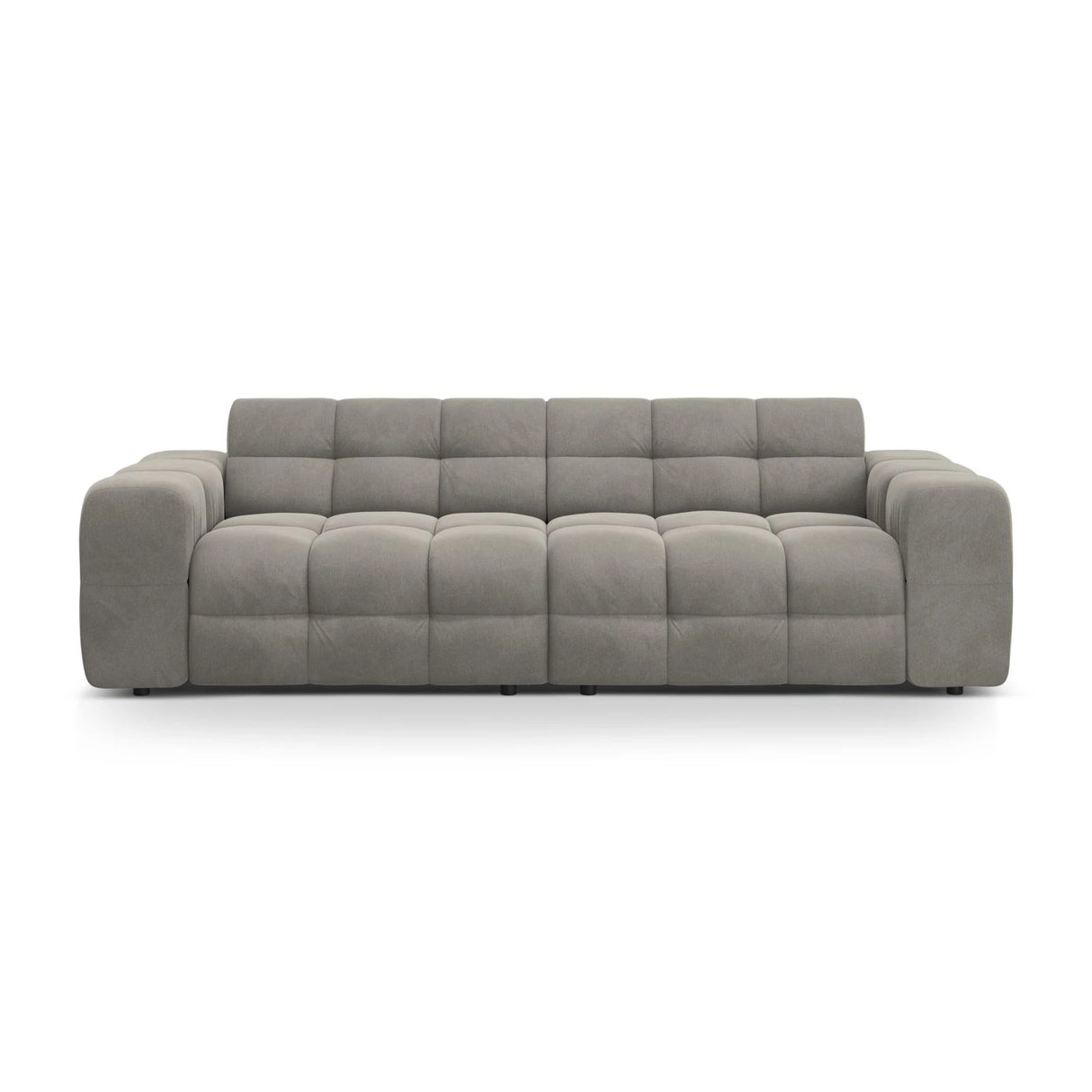 Kendal 4-Sitzer Sofa mit Bezug aus Samt (Ma2241) in Dunkelgrau, 255x103 cm – Bild 1