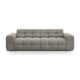 Kendal 4-Sitzer Sofa mit Bezug aus Samt (Ma2241) in Dunkelgrau, 255x103 cm – Bild 1