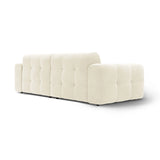 Kendal 4-Sitzer Sofa mit Bezug aus Samt (Ma2256) in Elfenbein, 255x103 cm – Bild 5