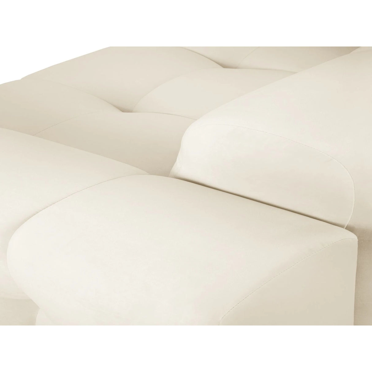 Kendal 4-Sitzer Sofa mit Bezug aus Samt (Ma2256) in Elfenbein, 255x103 cm – Bild 7