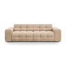 Kendal 4-Sitzer Sofa mit Bezug aus Samt (Ma2282) in Almond Beige, 255x103 cm – Bild 1